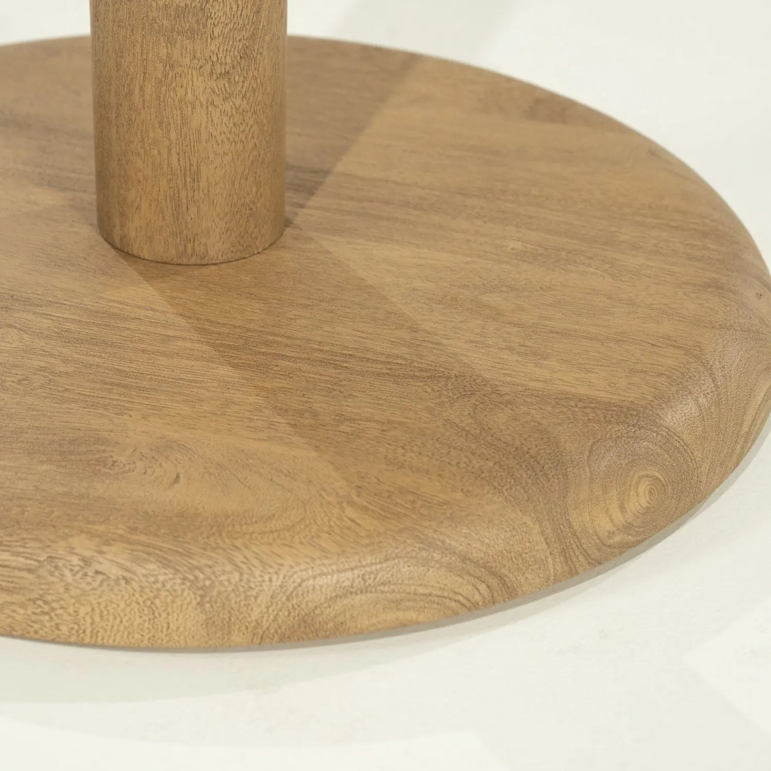 Houten Bijzettafels-Eleonora Florent Rond Bijzettafel Naturel