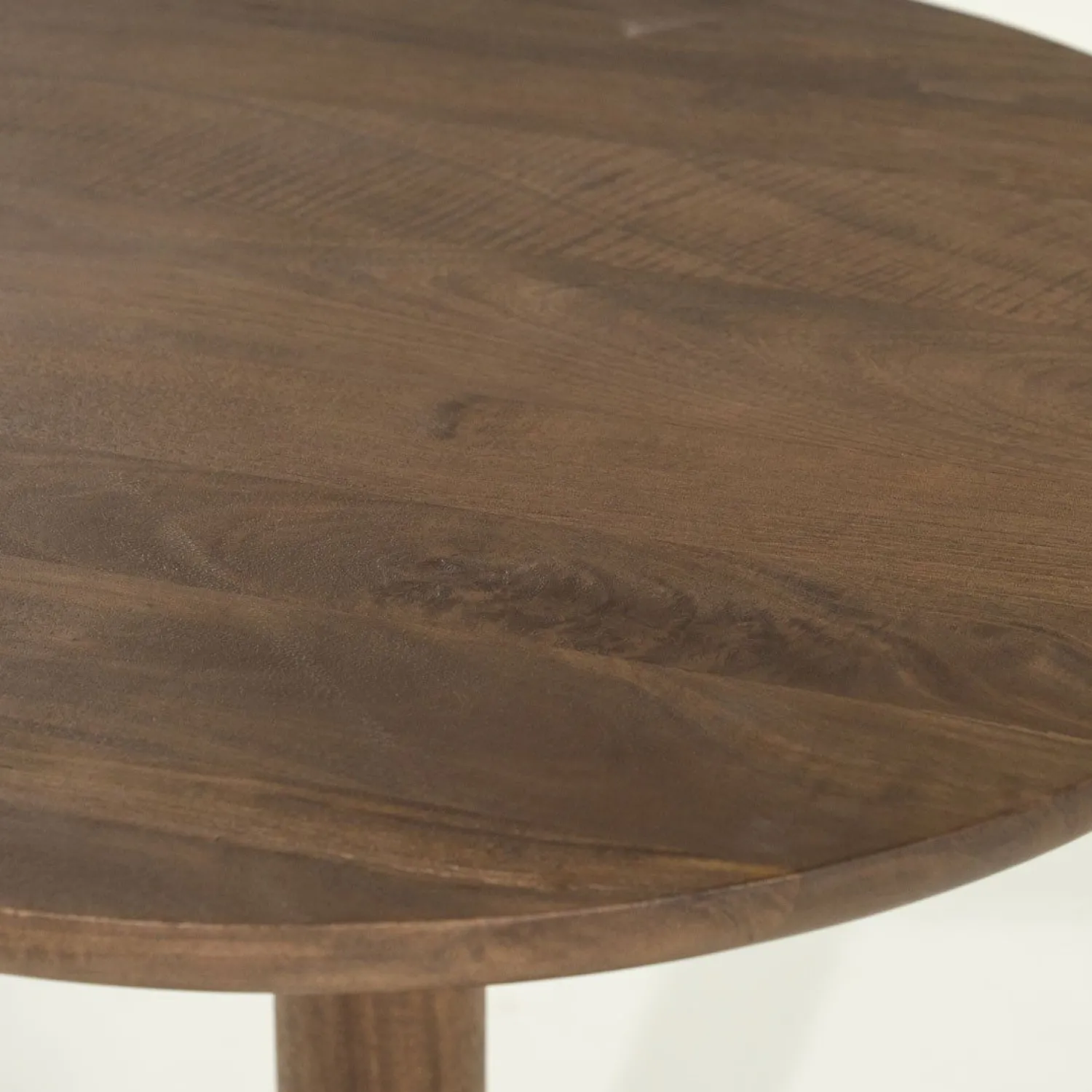 Houten Bijzettafels-Eleonora Florent Rond Bijzettafel Lichtbruin