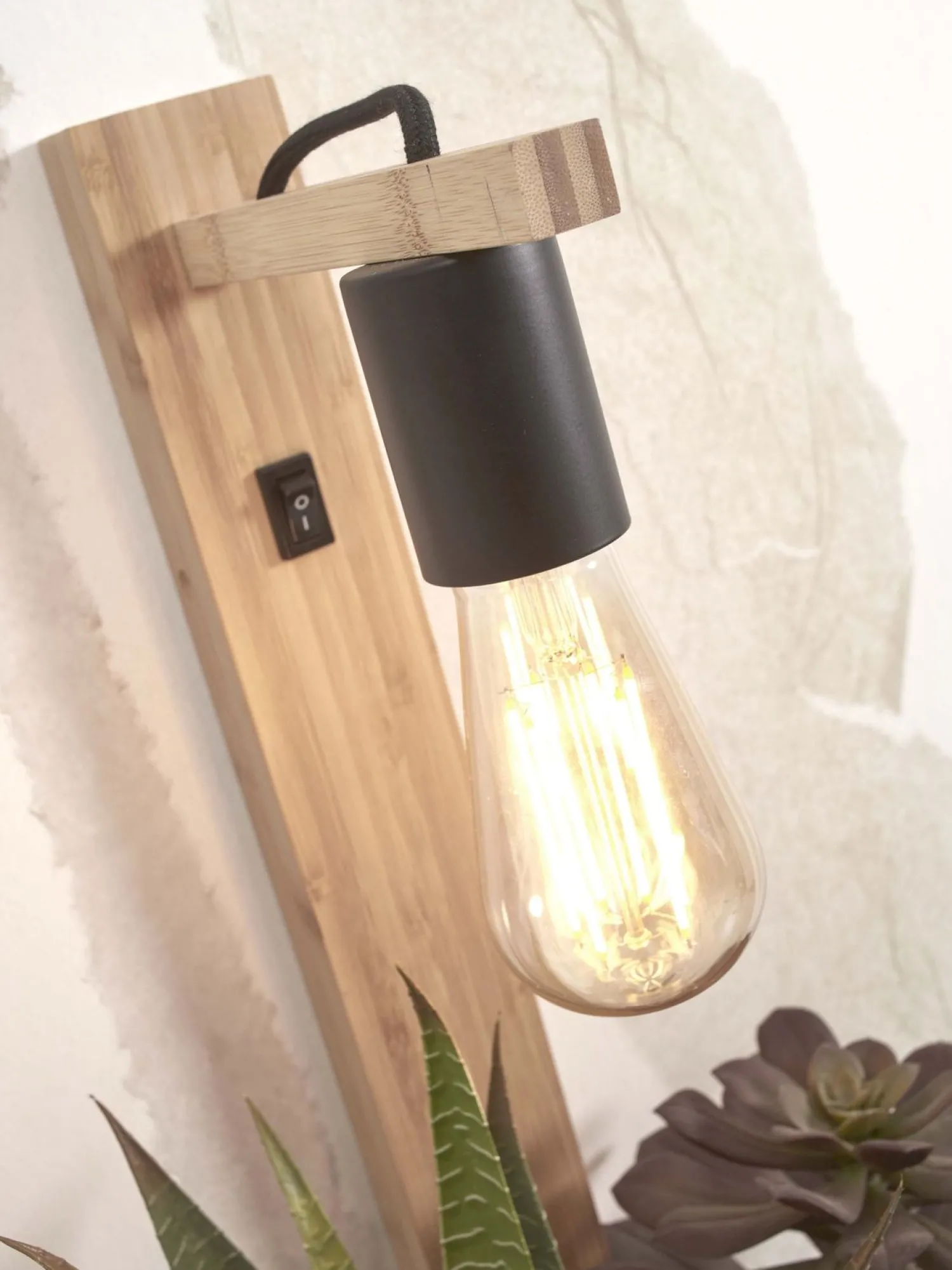 Wandlampen|Wandlampen-Good&Mojo Flores Wandlamp Natural