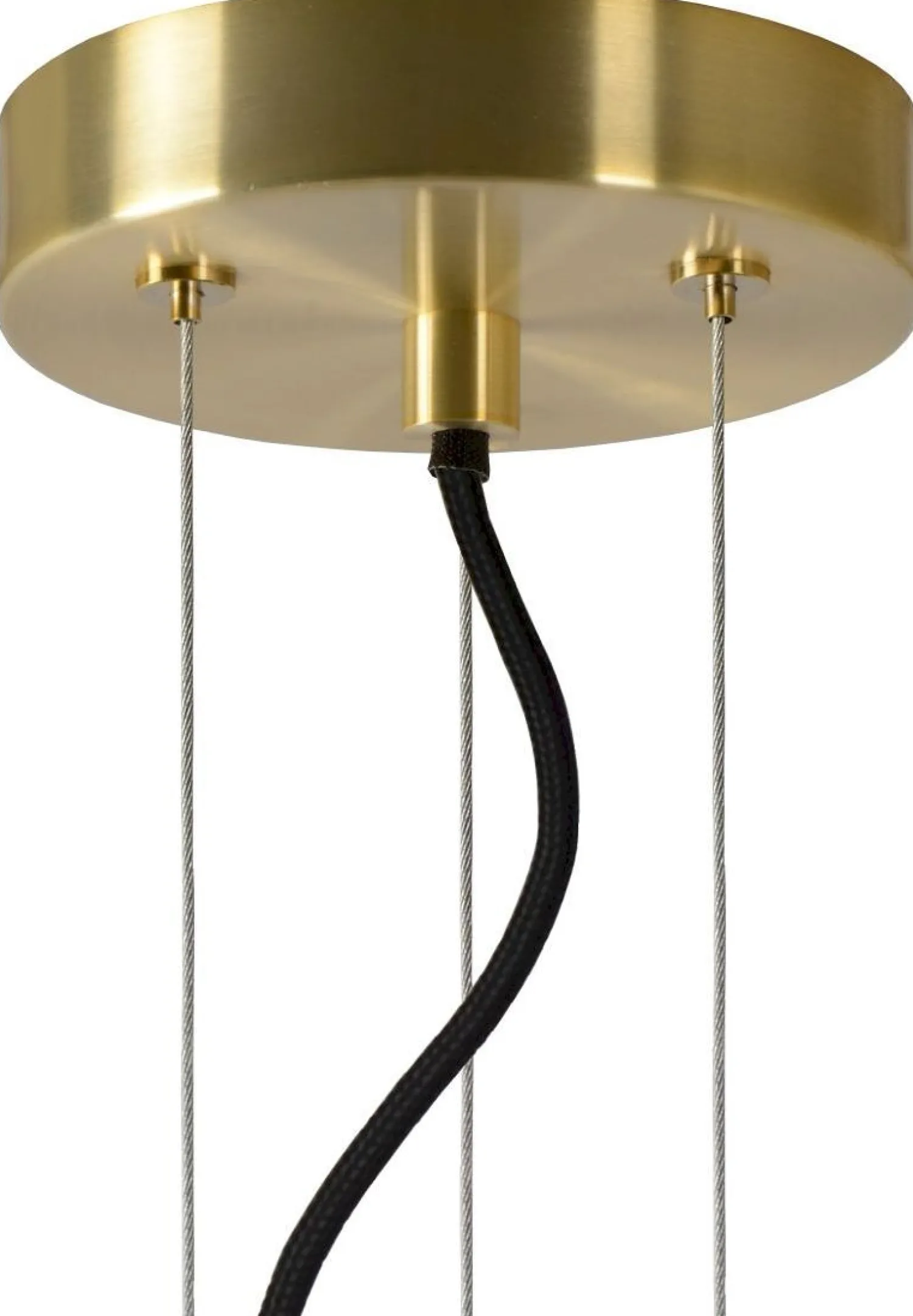 Glazen Hanglampen|Glazen Hanglampen-Lucide Florien Hanglamp Goud