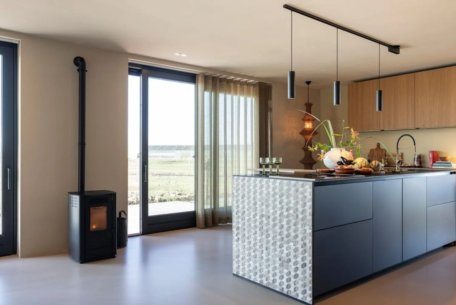 Hanglampen|Hanglampen-Lucide Floris Hanglamp Zwart, Goud