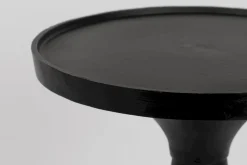 Ronde Bijzettafels-Zuiver Floss Bijzettafel Black