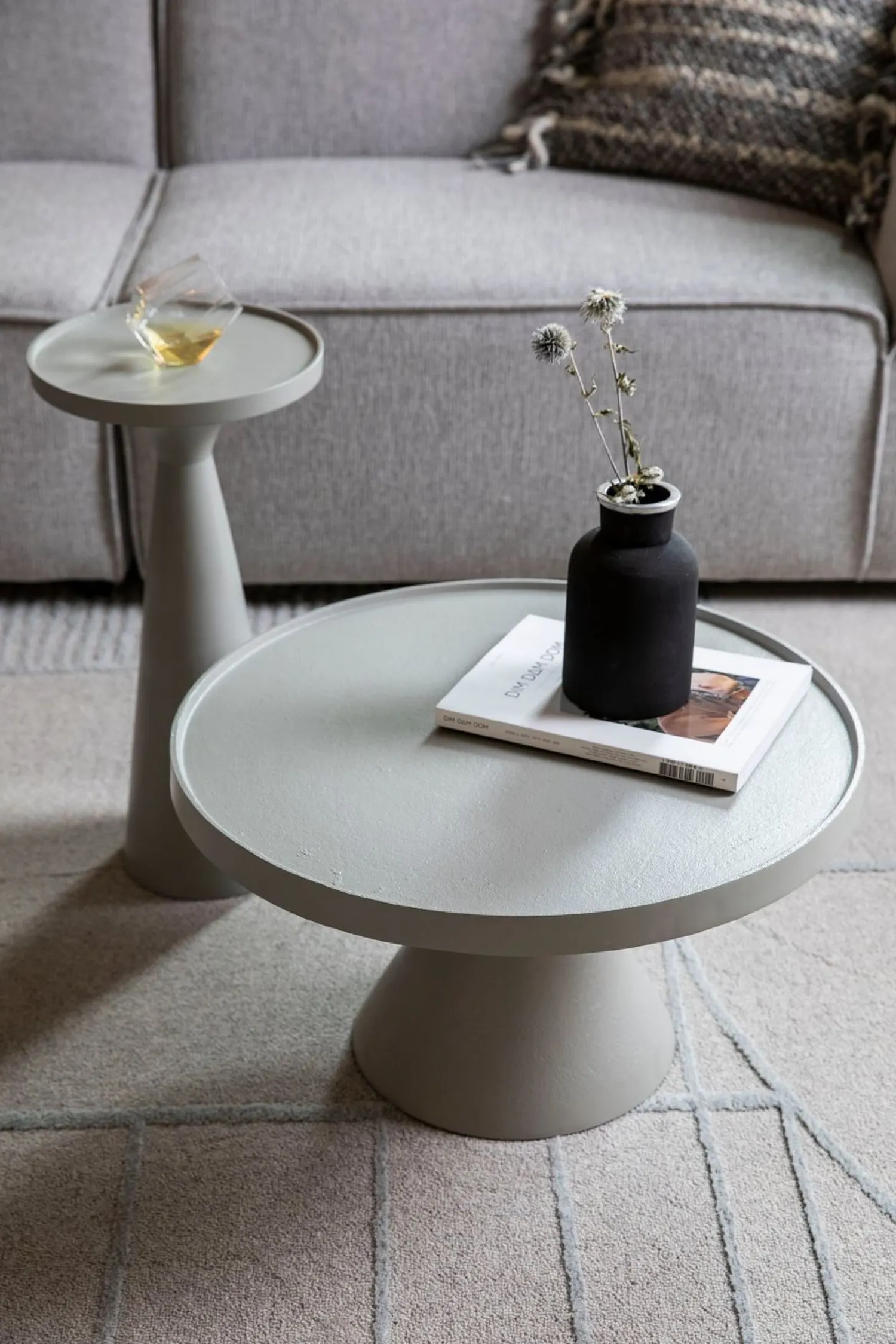 Ronde Salontafels-Zuiver Floss Salontafel Grey