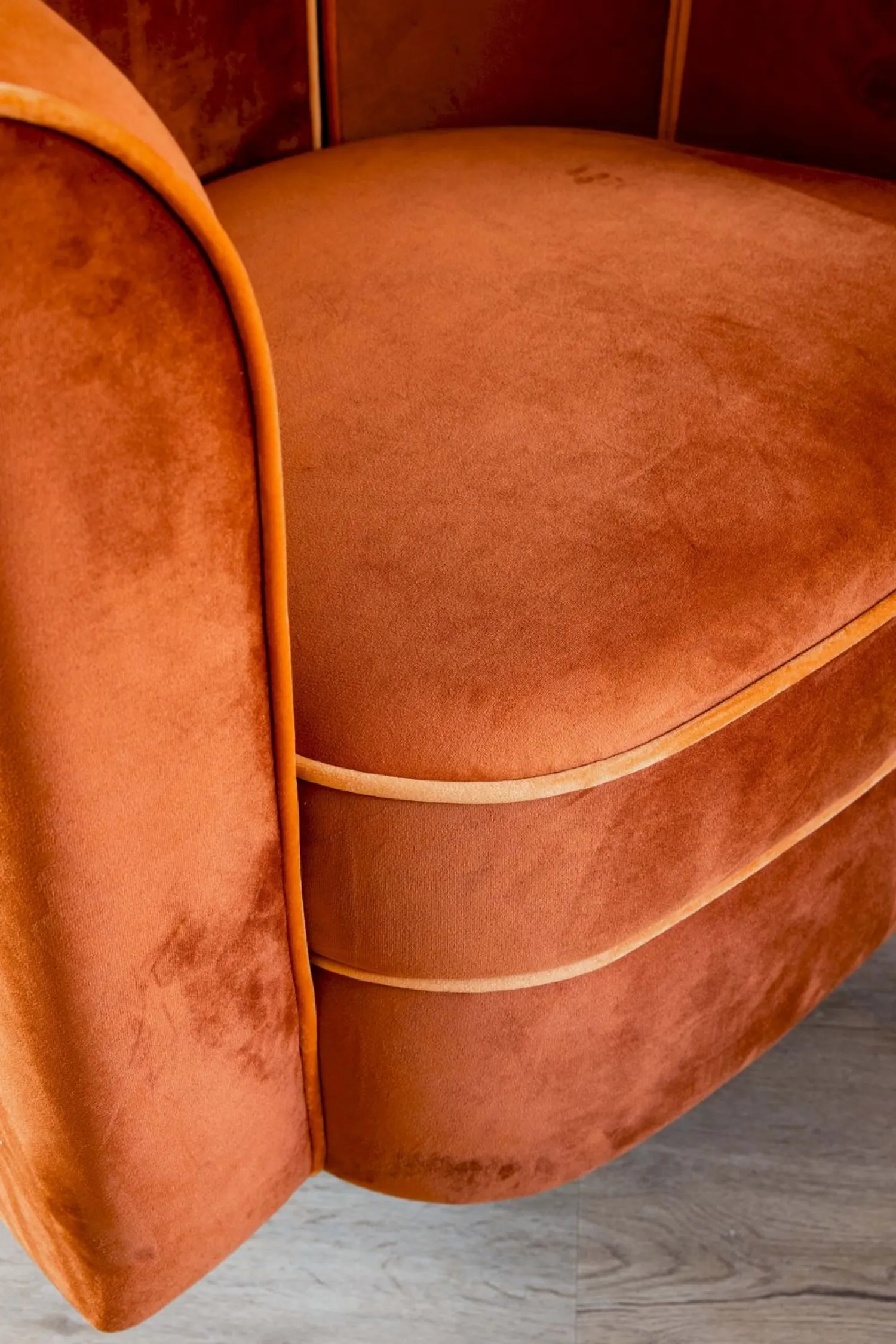 Ronde Fauteuils-Dutchbone Flower Fauteuil Orange