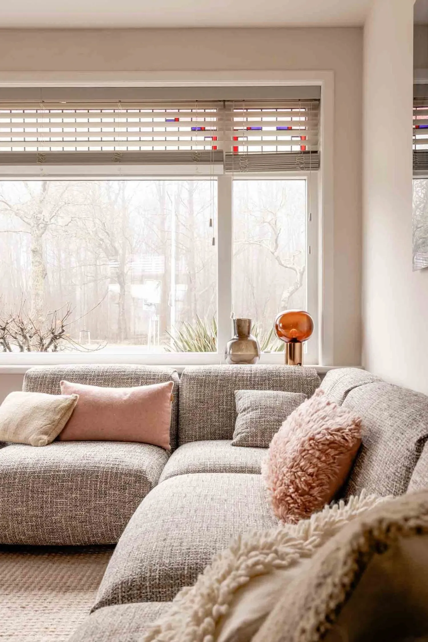 Sierkussens & Plaids-HKLIVING Fluffy Sierkussen Blush