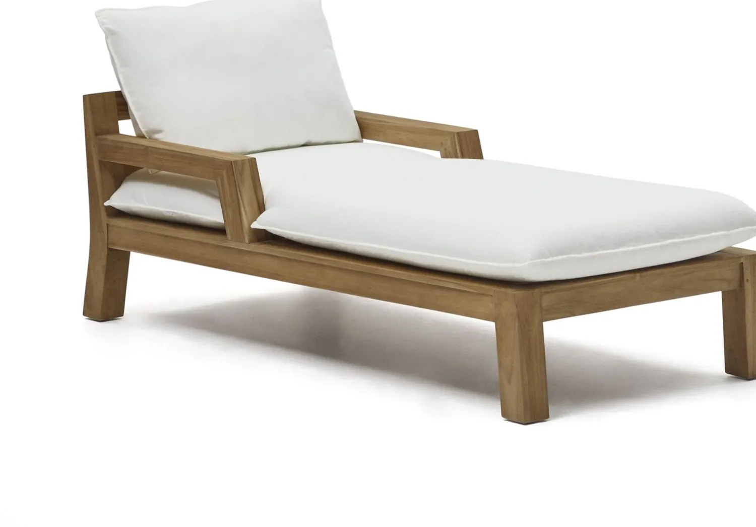 Tuinstoelen-Kave Home Forcanera Ligstoel Wit