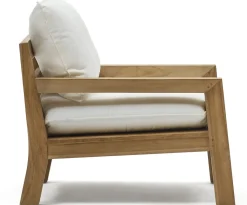 Tuinstoelen-Kave Home Forcanera Outdoor Fauteuil Wit