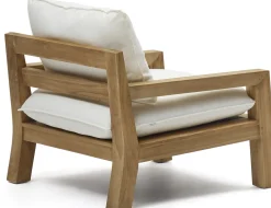 Tuinstoelen-Kave Home Forcanera Outdoor Fauteuil Wit