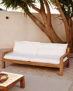 Tuinbanken|Zitbanken-Kave Home Forcanera Tuinbank Beige, Bruin