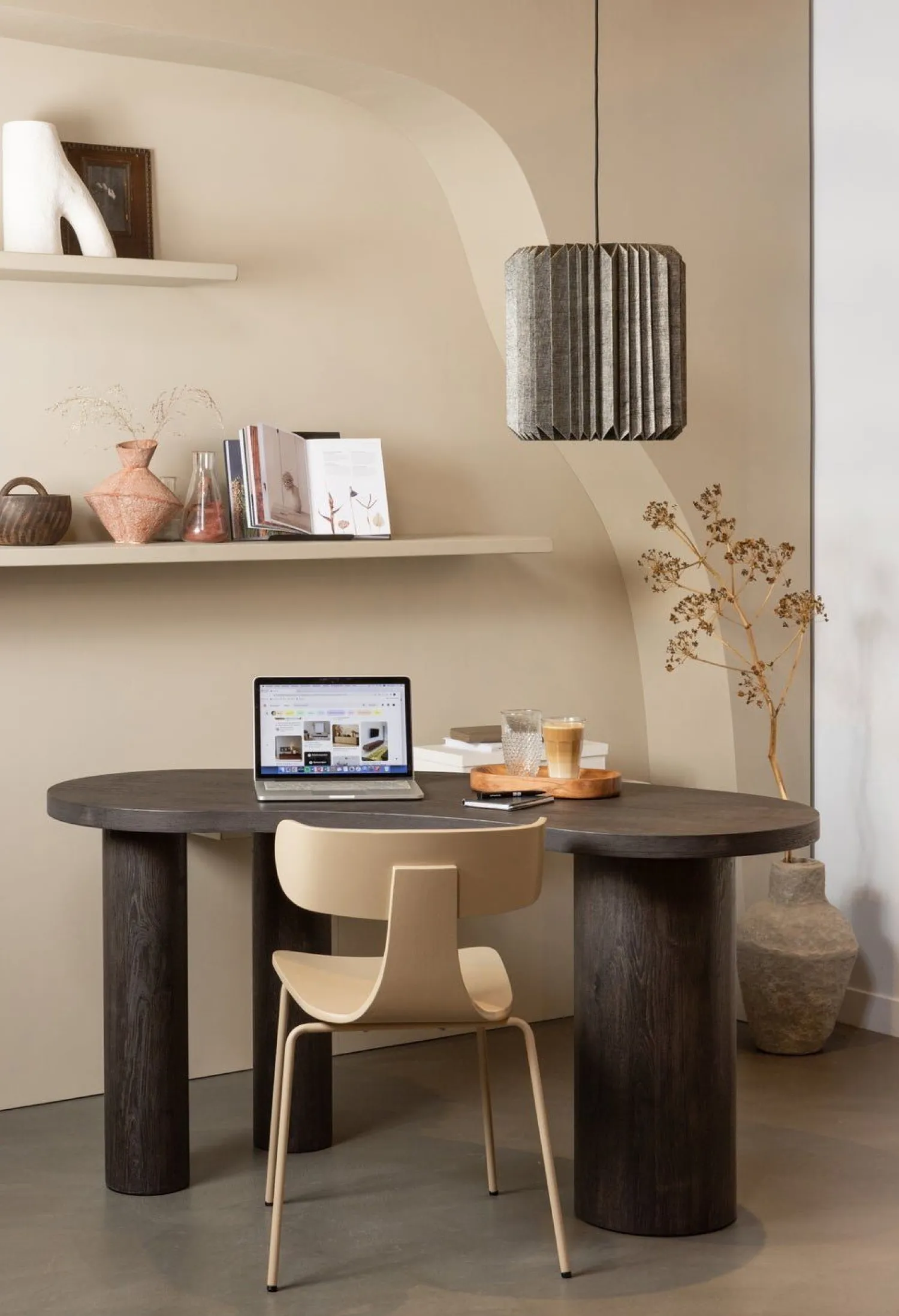 Eetkamerstoelen Zonder Armleuning-WOOOD Form Eetkamerstoel Sand
