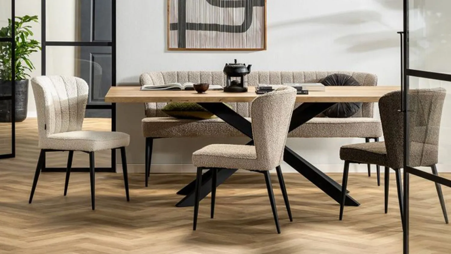 Eetkamerstoelen Zonder Armleuning-Feelings Wonen Fourty Eetkamerstoel Toffee