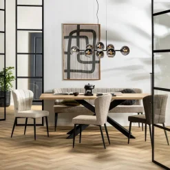 Eetkamerstoelen Zonder Armleuning-Feelings Wonen Fourty Eetkamerstoel Toffee