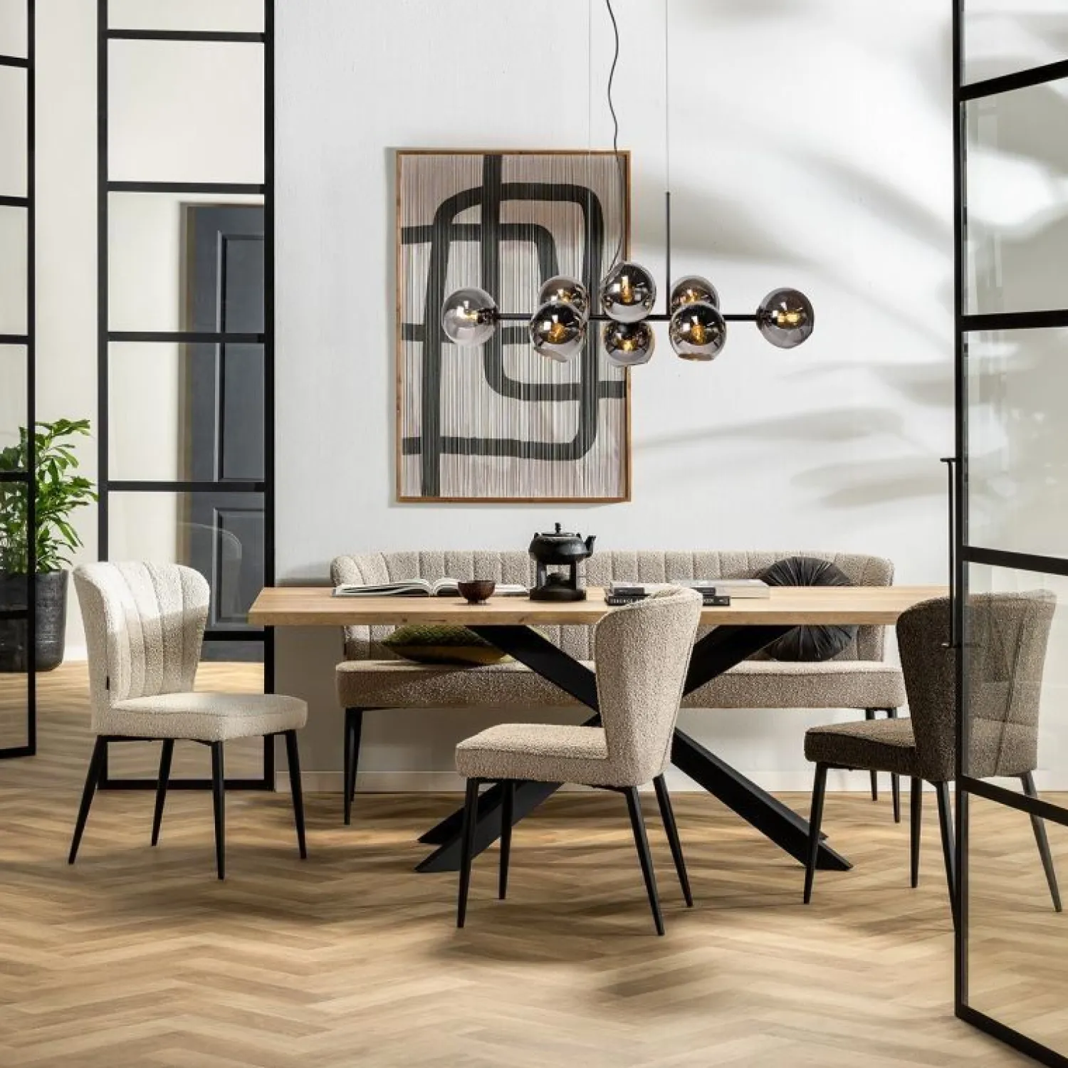 Eetkamerstoelen Zonder Armleuning-Feelings Wonen Fourty Eetkamerstoel Pearl