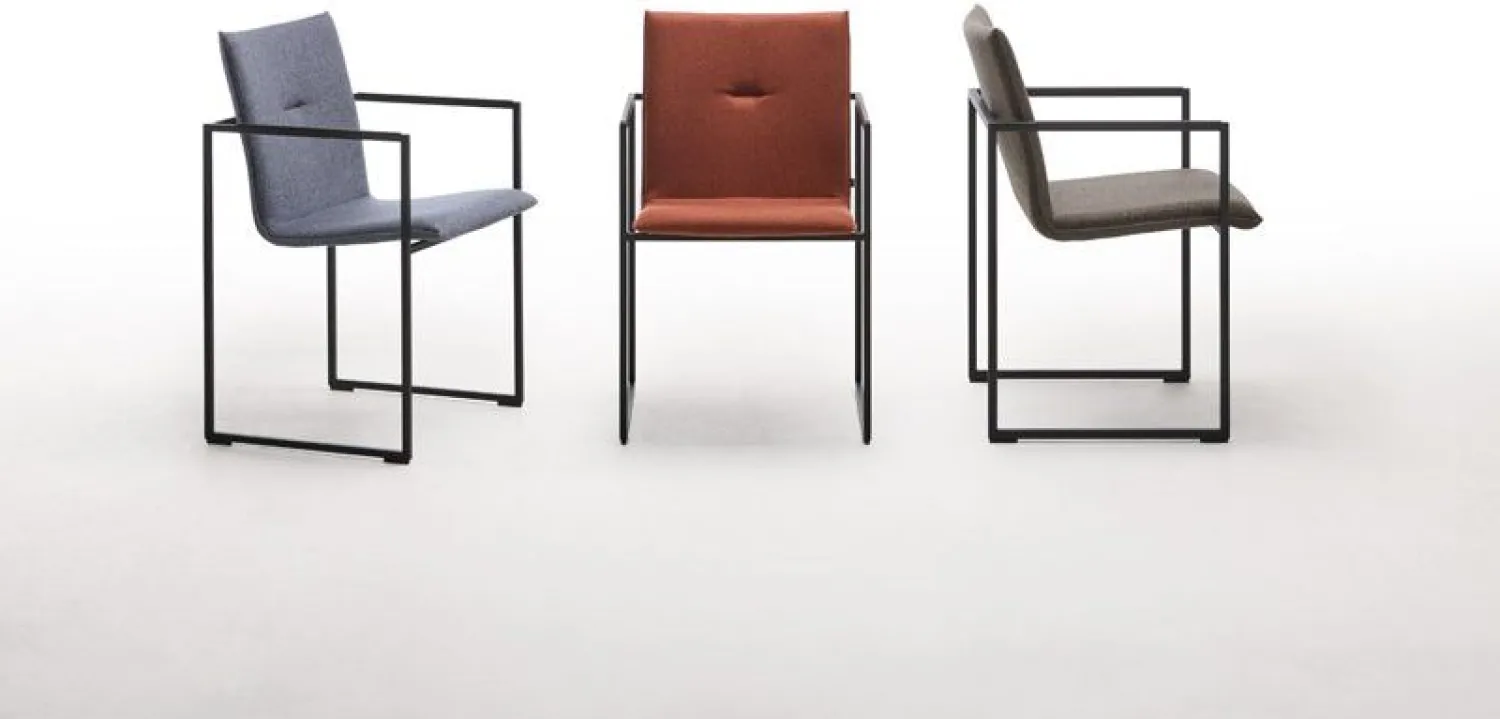 Eetkamerstoelen Met Armleuning|Design Stoelen-Arco Frame Friendly Eetkamerstoel Rust