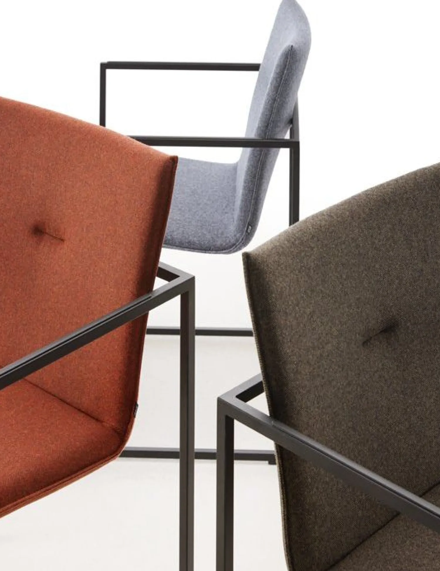 Eetkamerstoelen Met Armleuning|Design Stoelen-Arco Frame Friendly Eetkamerstoel Rust