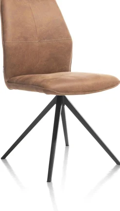 Eetkamerstoelen Zonder Armleuning-XOOON Franky Eetkamerstoel Cognac