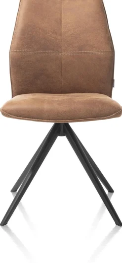 Eetkamerstoelen Zonder Armleuning-XOOON Franky Eetkamerstoel Cognac