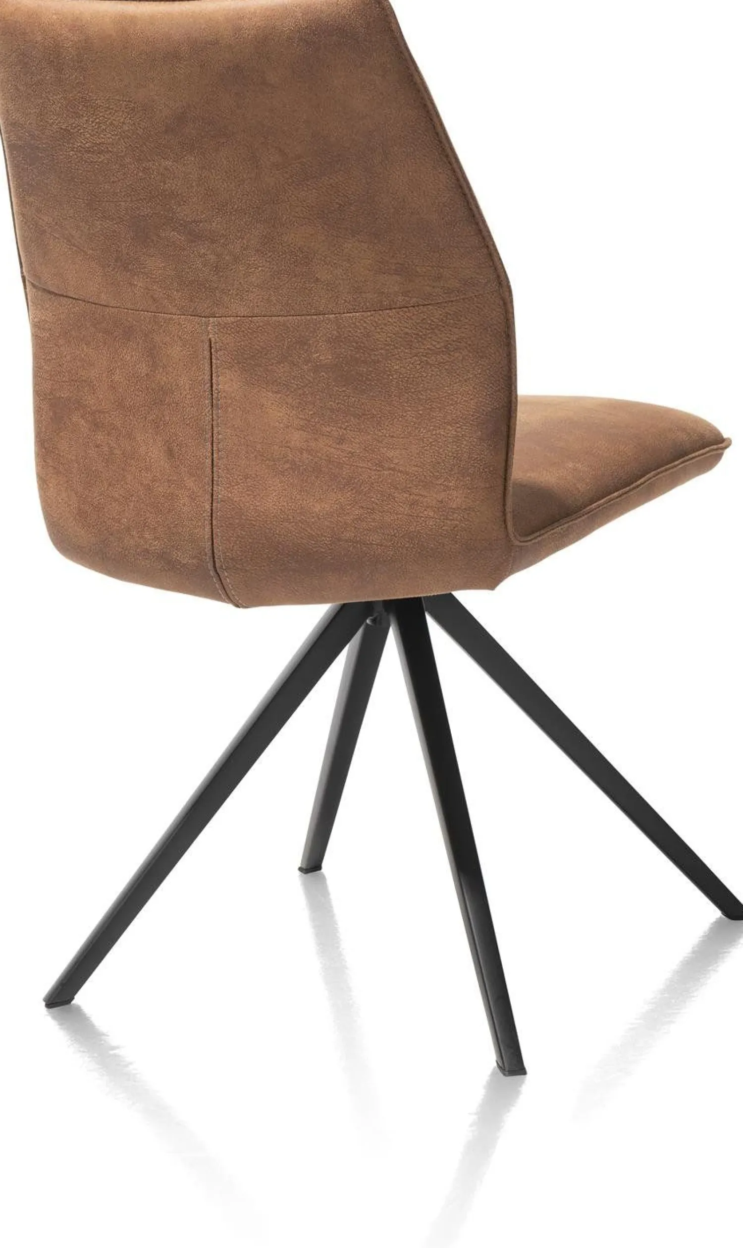 Eetkamerstoelen Zonder Armleuning-XOOON Franky Eetkamerstoel Cognac
