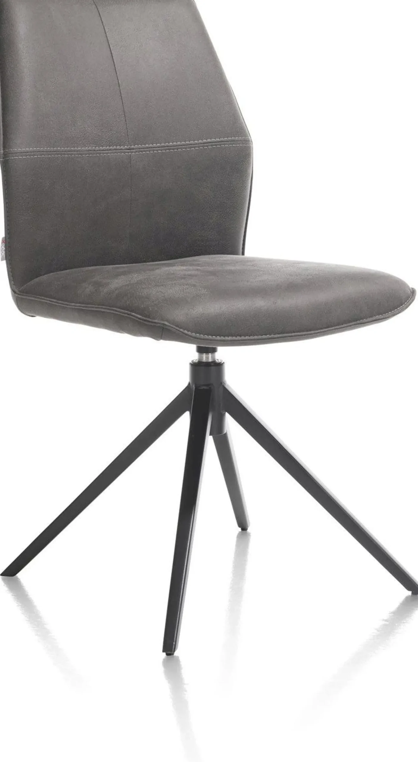 Eetkamerstoelen Zonder Armleuning-XOOON Franky Eetkamerstoel Off Black