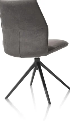 Eetkamerstoelen Zonder Armleuning-XOOON Franky Eetkamerstoel Off Black