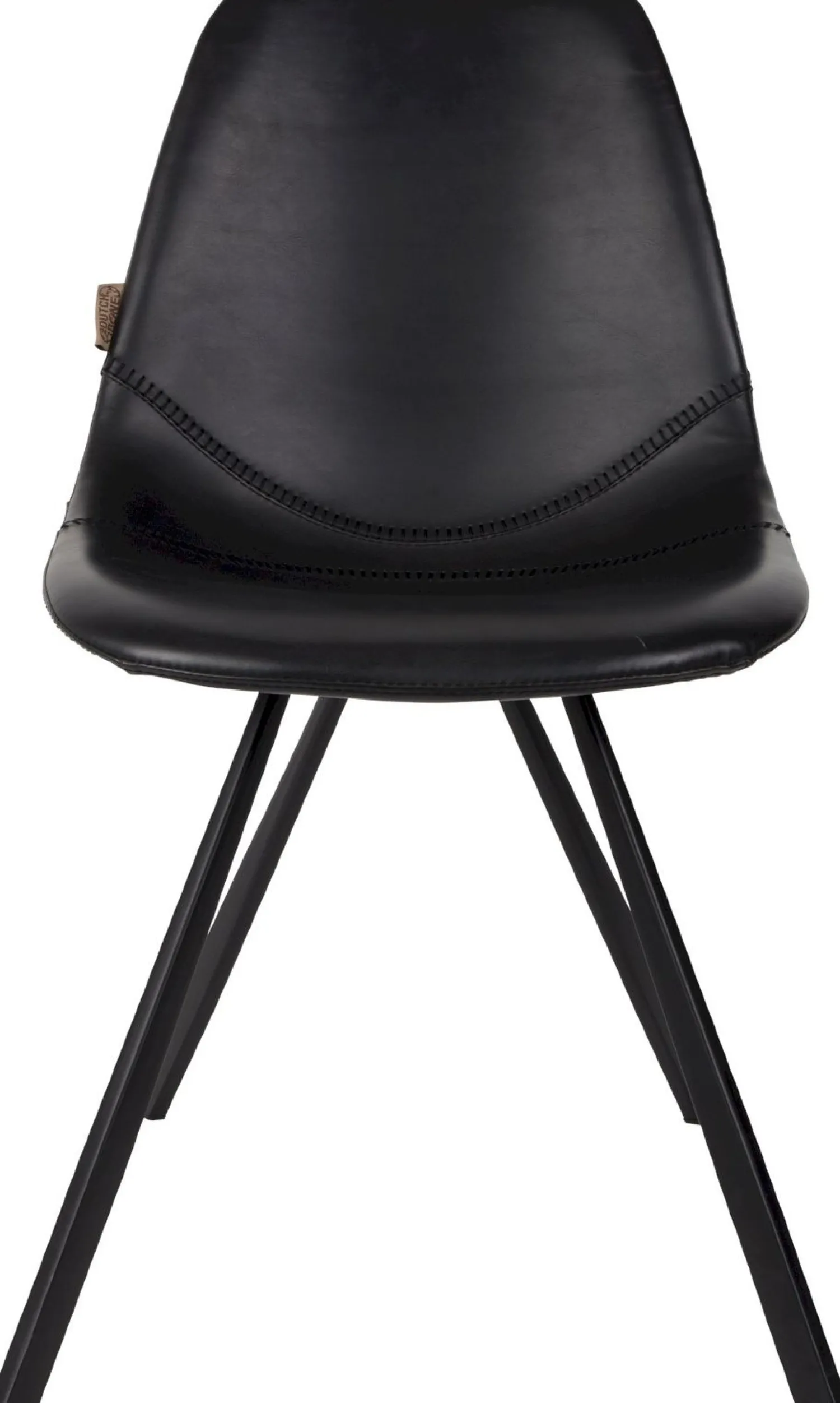 Kuipstoelen|Eetkamerstoelen Zonder Armleuning-Dutchbone Franky Eetkamerstoel Black