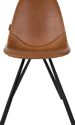 Kuipstoelen|Eetkamerstoelen Zonder Armleuning-Dutchbone Franky Eetkamerstoel Brown