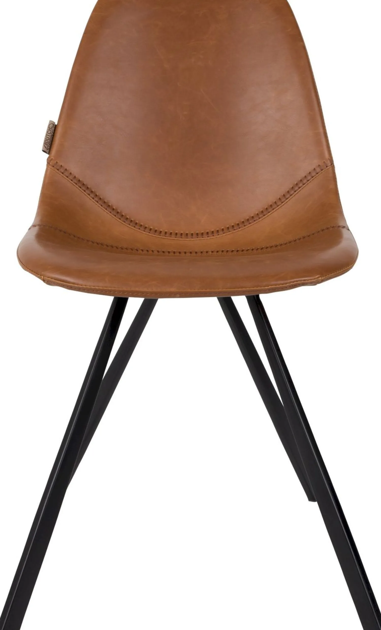 Kuipstoelen|Eetkamerstoelen Zonder Armleuning-Dutchbone Franky Eetkamerstoel Brown