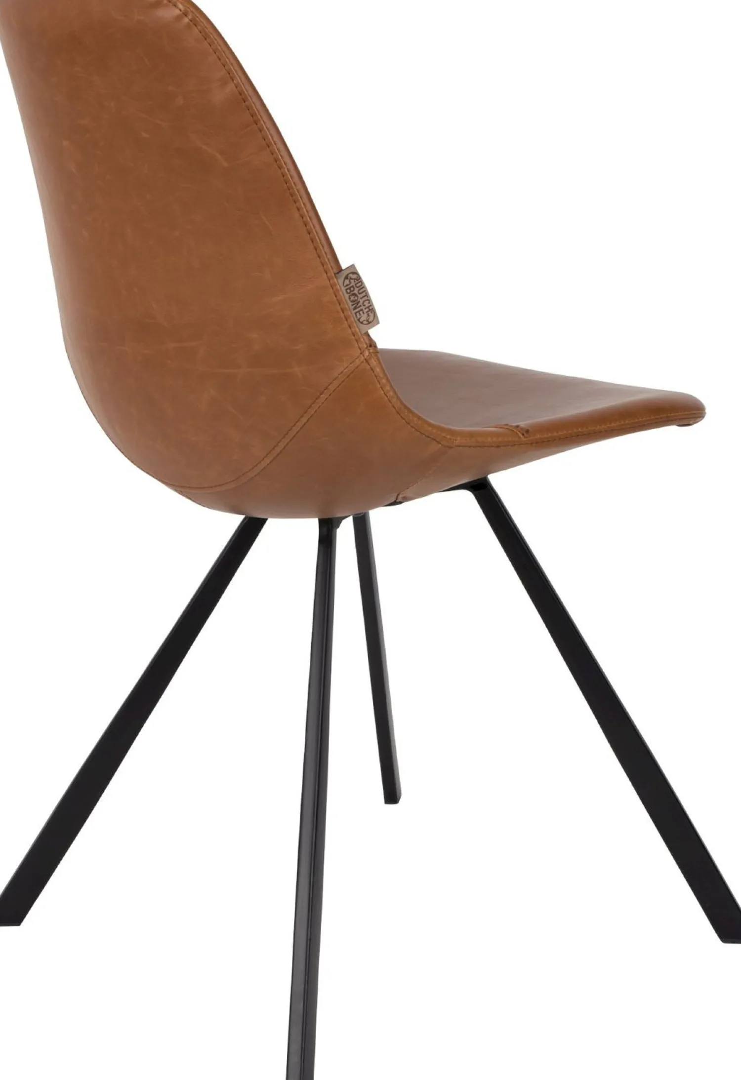 Kuipstoelen|Eetkamerstoelen Zonder Armleuning-Dutchbone Franky Eetkamerstoel Brown