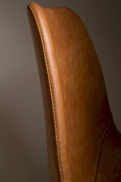 Kuipstoelen|Eetkamerstoelen Zonder Armleuning-Dutchbone Franky Eetkamerstoel Brown