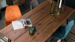 Kuipstoelen|Eetkamerstoelen Zonder Armleuning-Dutchbone Franky Velvet Eetkamerstoel Grey
