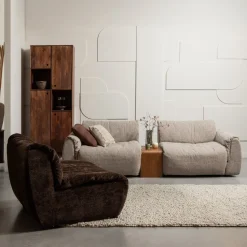 Houten Bijzettafels-WOOOD Frey Bijzettafel Walnut