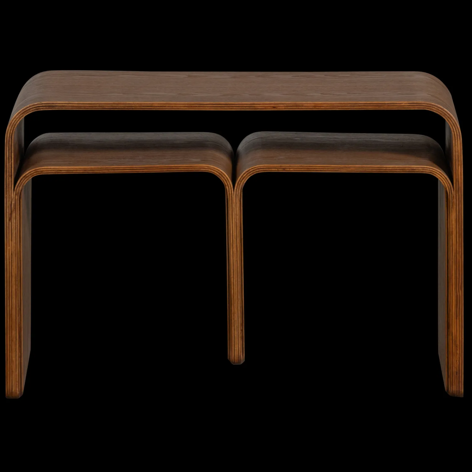 Houten Bijzettafels-WOOOD Frey Bijzettafel Walnut