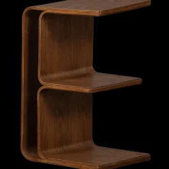 Houten Bijzettafels-WOOOD Frey Bijzettafel Walnut