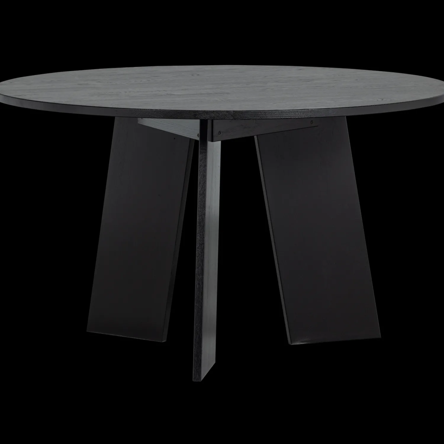 Houten Eettafels|Ronde Eettafels-WOOOD Fries Eettafel Blacknight