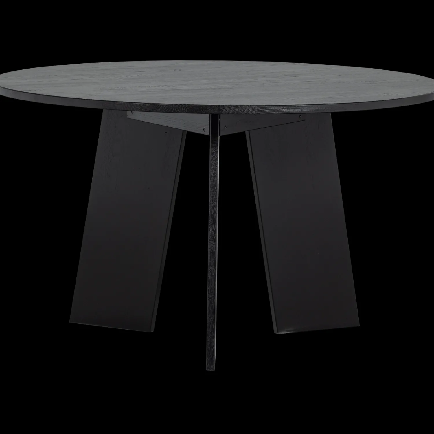 Houten Eettafels|Ronde Eettafels-WOOOD Fries Eettafel Blacknight