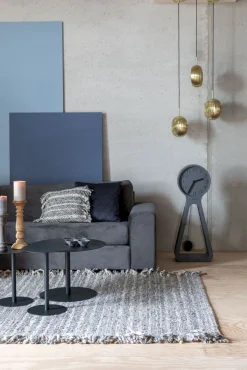 Vloerkleden|Wollen Vloerkleden-Zuiver Frills Vloerkleed Grey, Blue