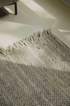 Vloerkleden|Wollen Vloerkleden-Zuiver Frills Vloerkleed Beige, Yellow