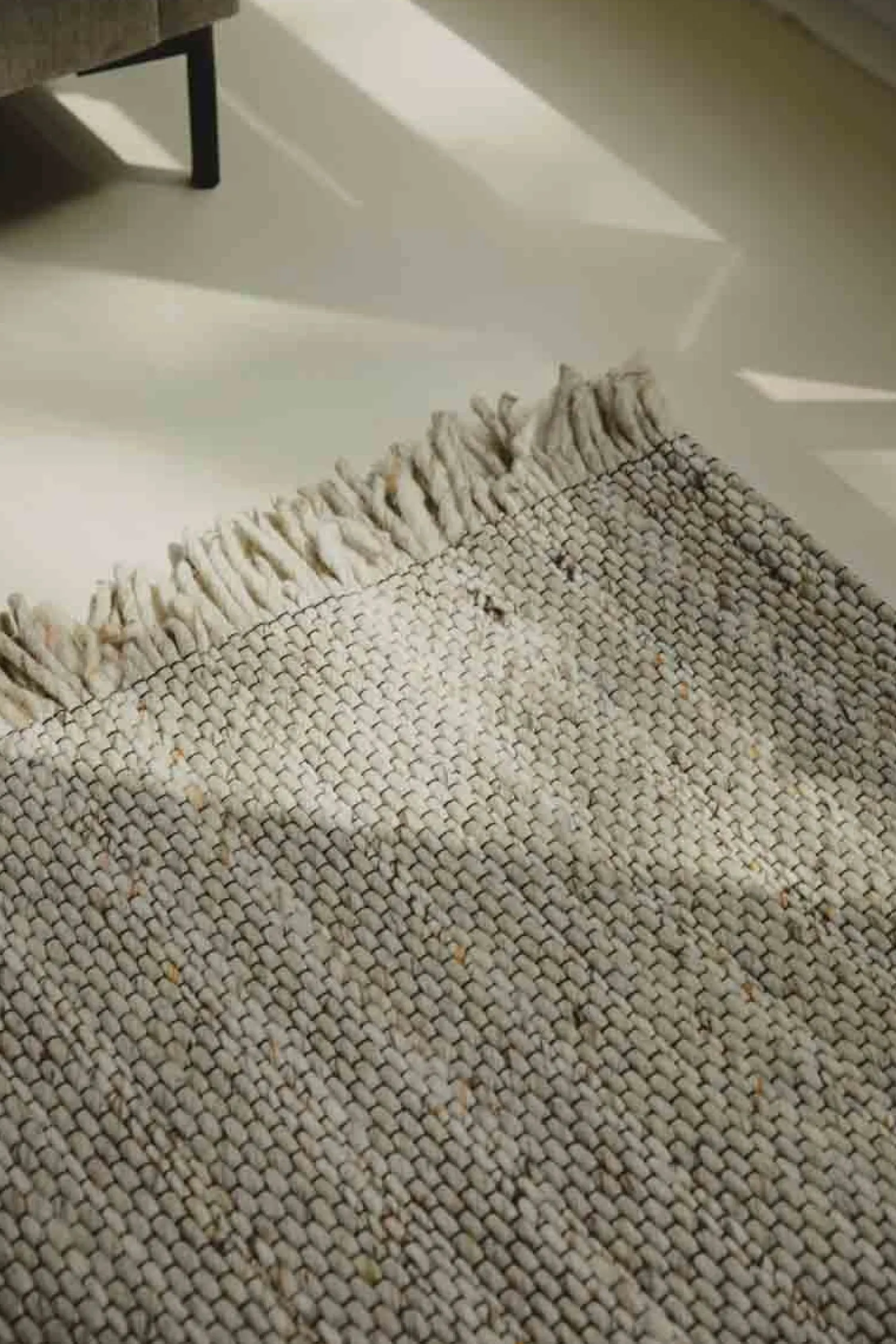 Vloerkleden|Wollen Vloerkleden-Zuiver Frills Vloerkleed Beige, Yellow