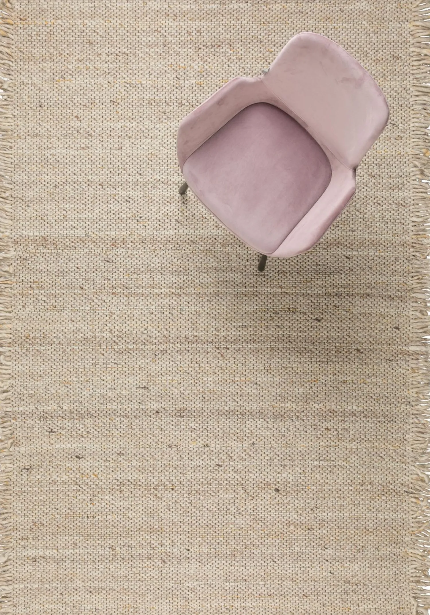 Vloerkleden|Wollen Vloerkleden-Zuiver Frills Vloerkleed Beige, Yellow