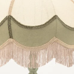 Vloerlampen|Vloerlampen-By Boo Fringaloo Vloerlamp Naturel, Groen, Roze