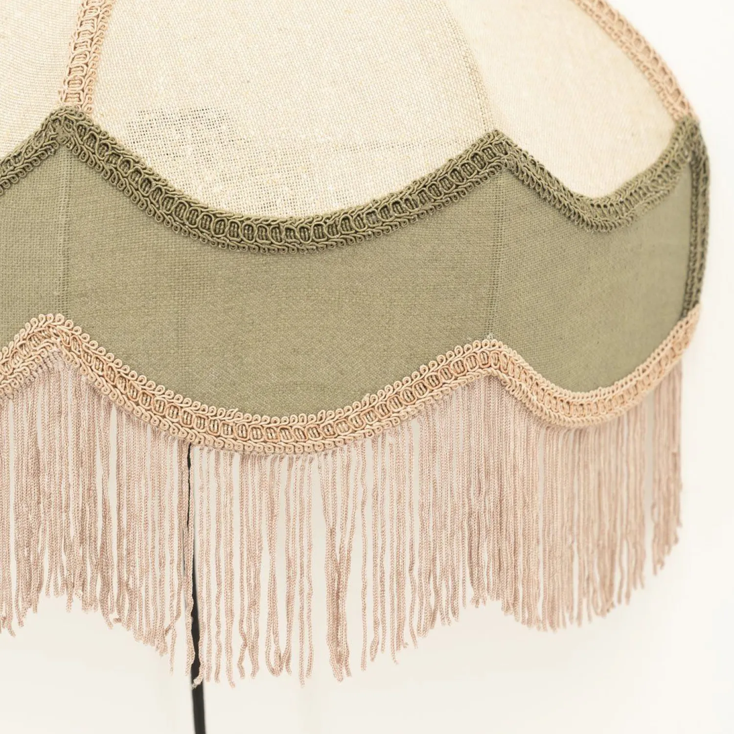 Wandlampen|Wandlampen-By Boo Fringaloo Wandlamp Naturel, Groen, Roze