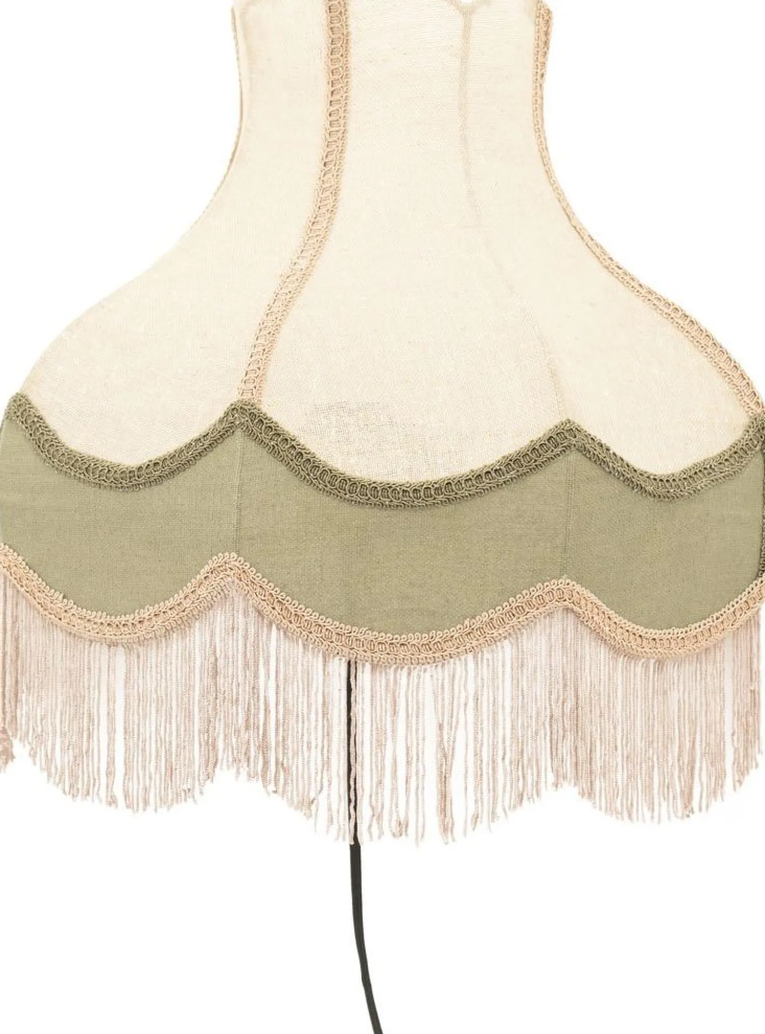 Wandlampen|Wandlampen-By Boo Fringaloo Wandlamp Naturel, Groen, Roze