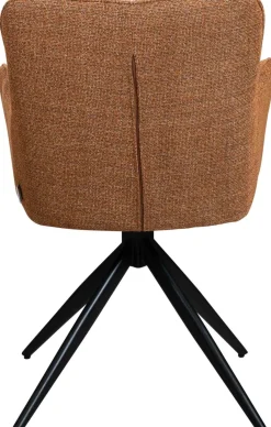 Draaibare Eetkamerstoelen|Eetkamerstoelen Met Armleuning-Eijerkamp Collectie Gabriel Eetkamerstoel Cognac