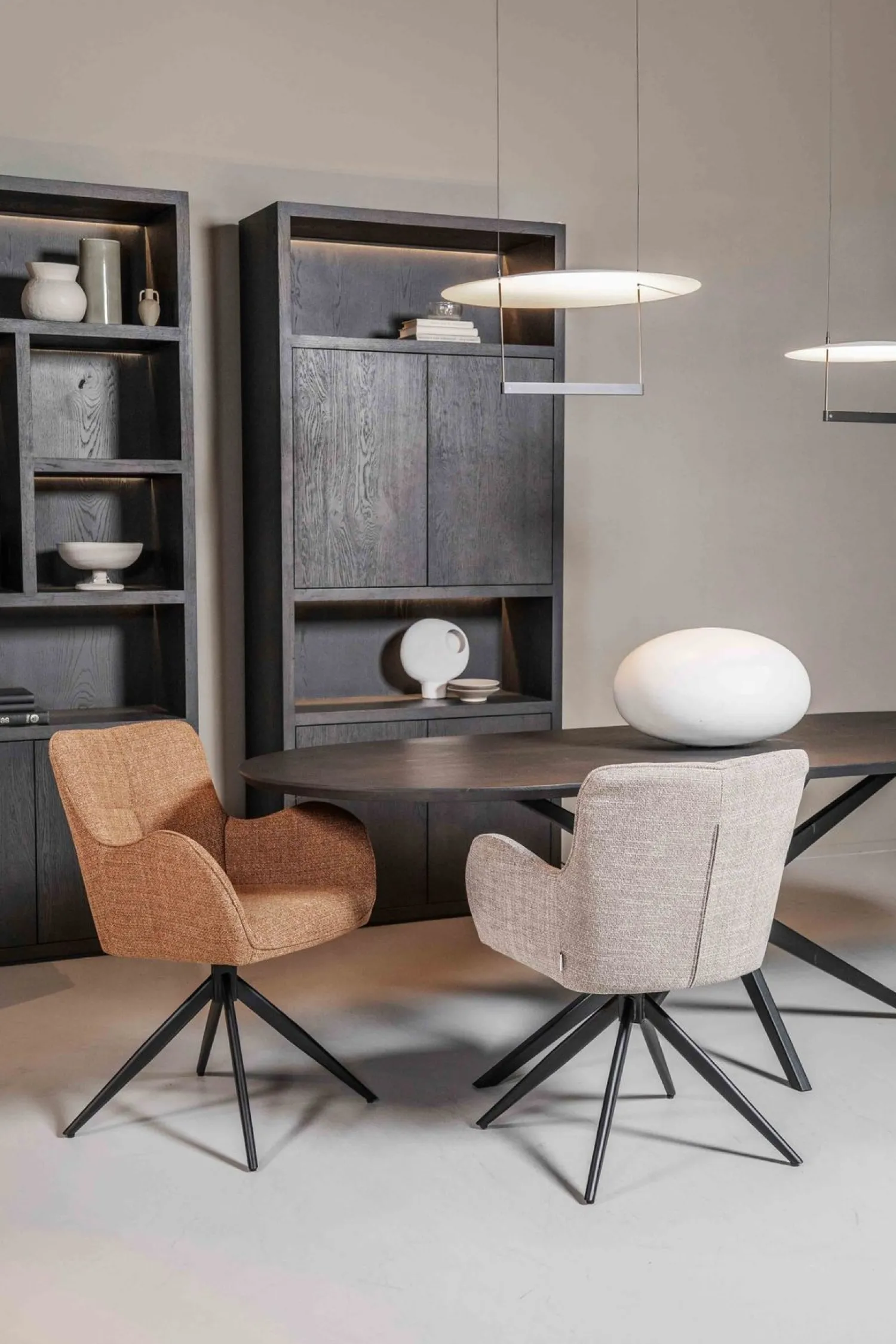 Draaibare Eetkamerstoelen|Eetkamerstoelen Met Armleuning-Eijerkamp Collectie Gabriel Eetkamerstoel Naturel
