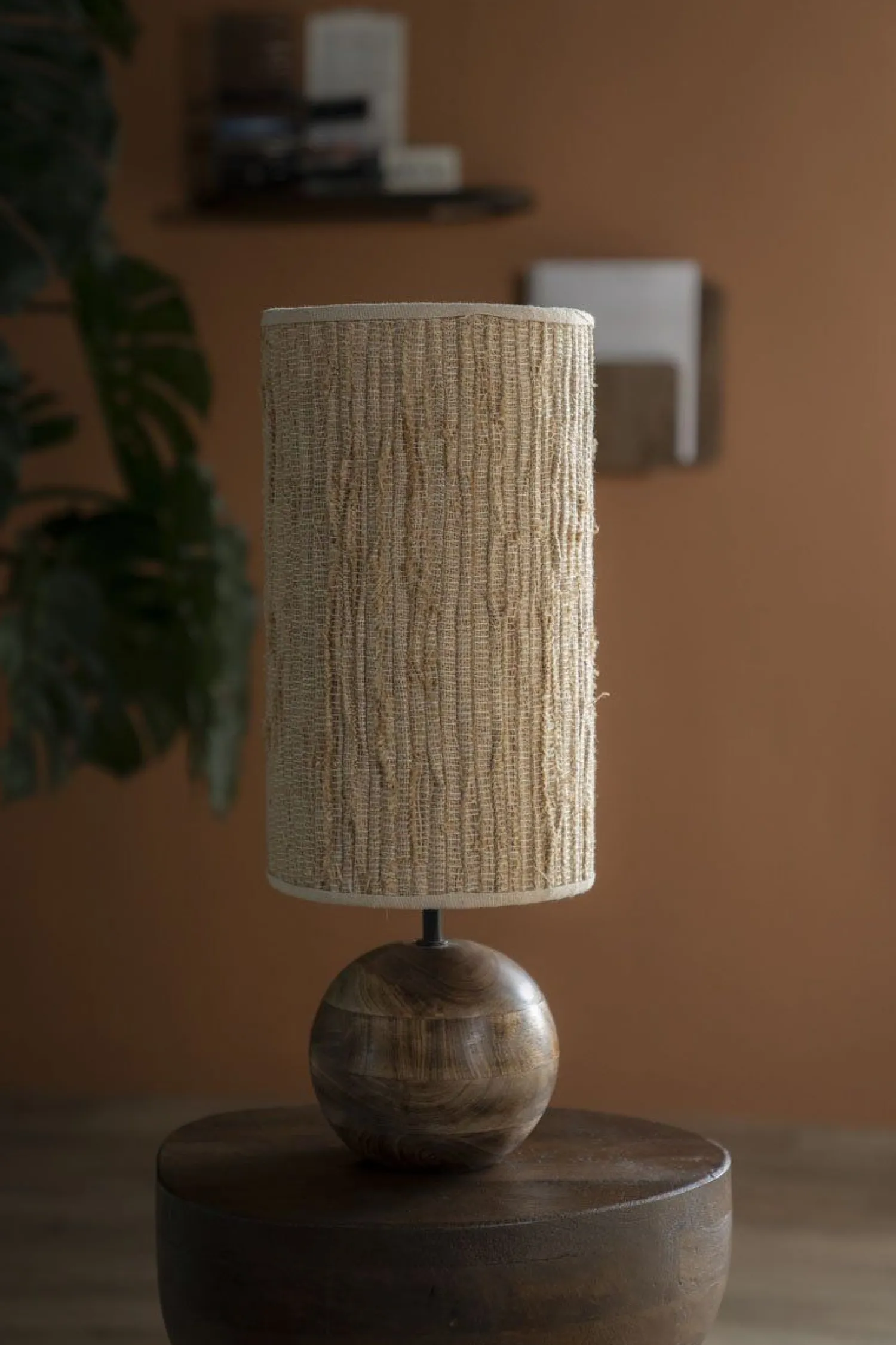 Tafellampen|Tafellampen-By Boo Gadja Tafellamp Bruin, Beige