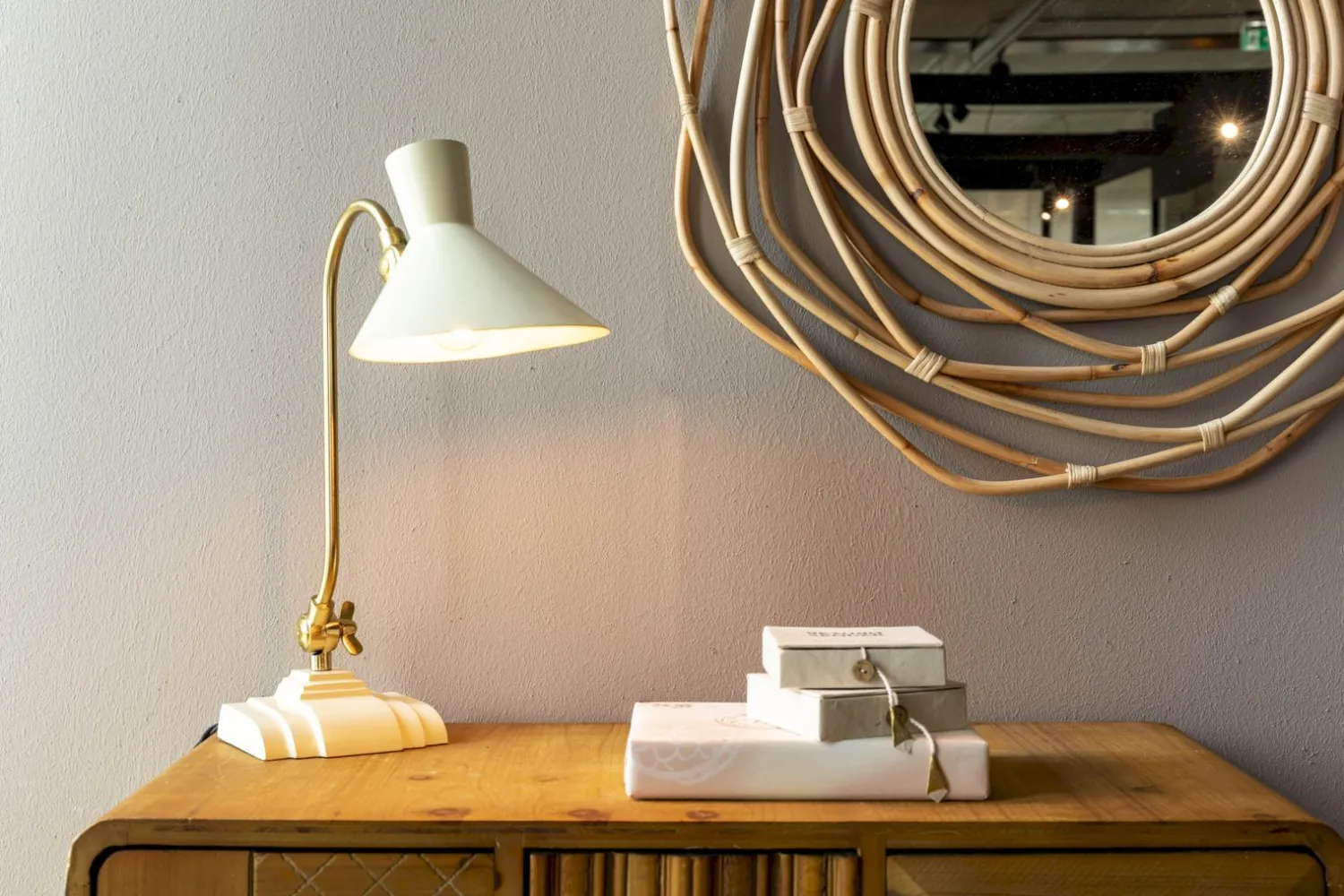 Tafellampen|Tafellampen-Dutchbone Gaia Tafellamp Ivory