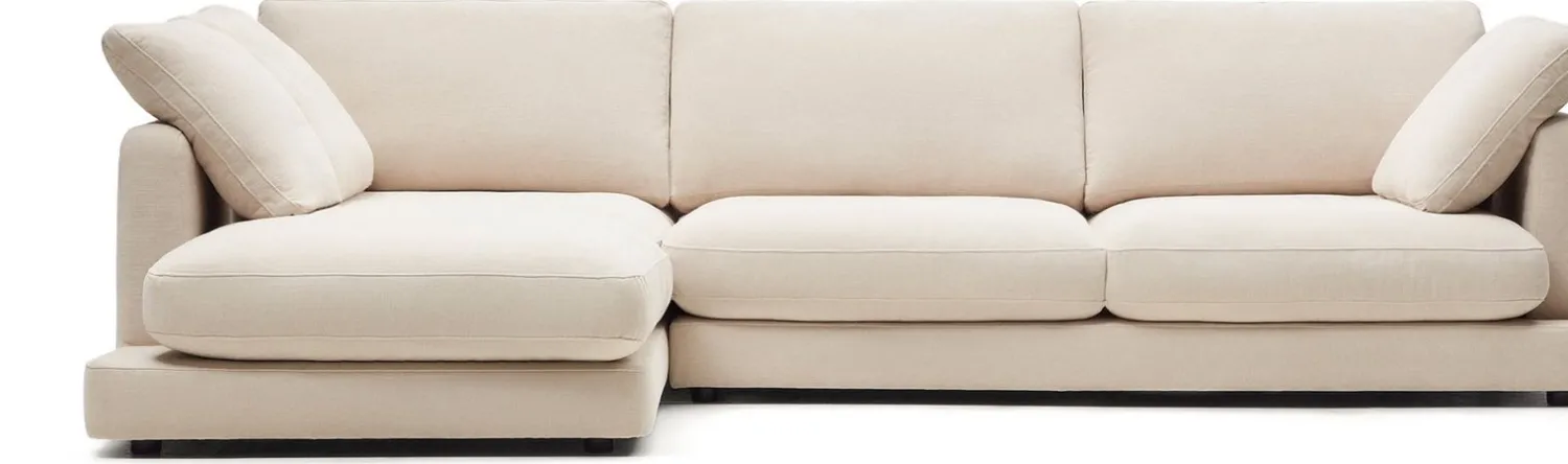 Hoekbanken-Kave Home Gala Hoekbank Beige
