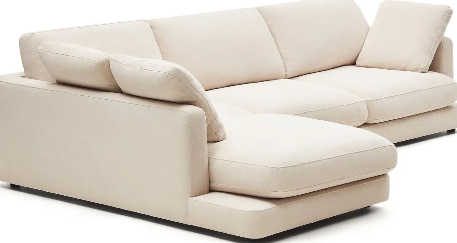 Hoekbanken-Kave Home Gala Hoekbank Beige