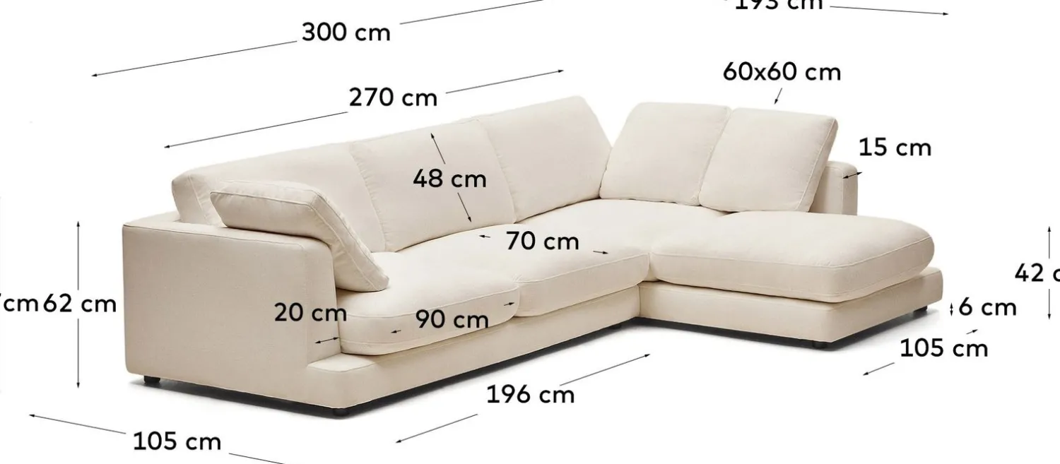 Hoekbanken-Kave Home Gala Hoekbank Beige