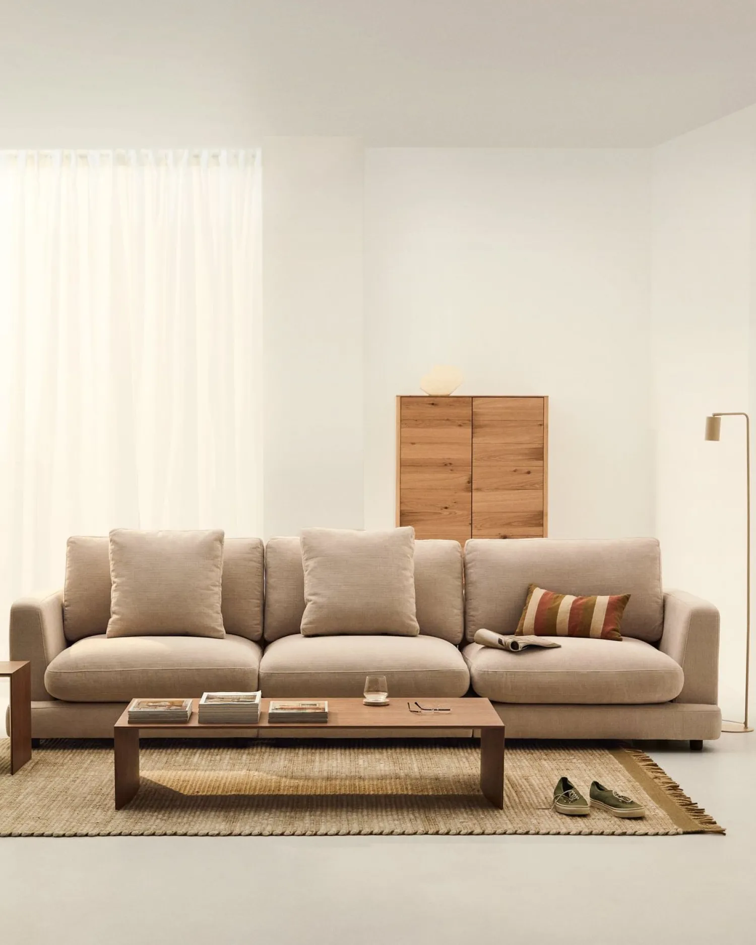 Zitbanken-Kave Home Gala 4-Zitsbank Beige